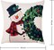 Christmas Throw Pillow Covers 18x18 in Set of 4 Decorations,Decorative Snowman Santa Pillow Case for Couch Sofa Winter Holiday Indoor Outdoor Home Red White Xams Decor